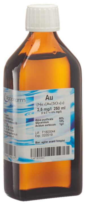 OLIGOPHARM Gold Lös 2.500 mg/l              250 ml