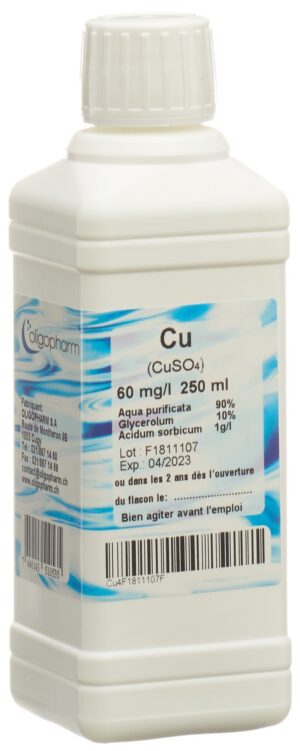 OLIGOPHARM Kupfer Lös 60 mg/l               250 ml