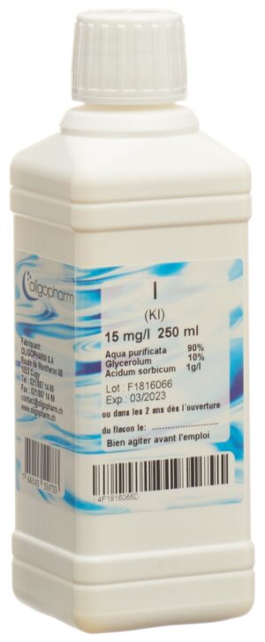 OLIGOPHARM Iod Lös 15 mg/l                  250 ml