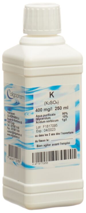 OLIGOPHARM Kalium Lös 400 mg/l              250 ml