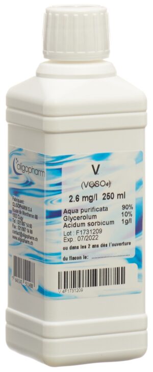 OLIGOPHARM Vanadium Lös 2.600 mg/l          250 ml
