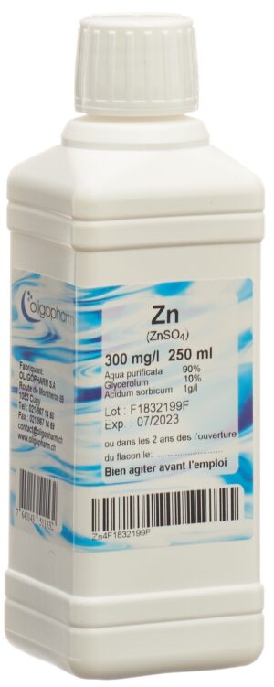 OLIGOPHARM Zink Lös 300 mg/l                250 ml