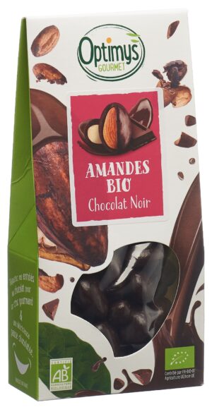 OPTIMYS Genuss Mandeln dunkle Schokolade Bio 150 g