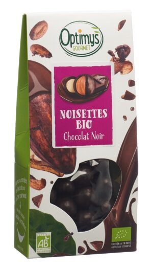 OPTIMYS Genuss Haselnusskerne dunk Schok Bio 150 g