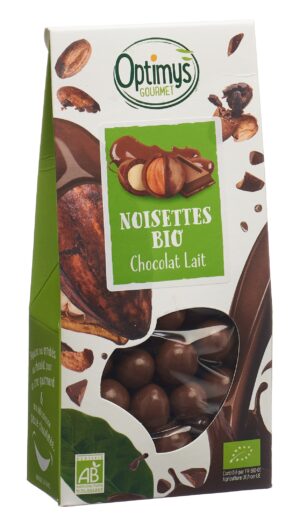 OPTIMYS Genuss Haselnusskerne Milchschok Bio 150 g