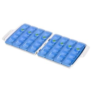 WIBOX Pro Medidispenser 7 Tage 4Fäch/Tag Koffer FR