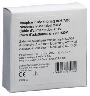 AXAPHARM AO7/AO8 Netzanschlusskabel 230V