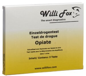 WILLI FOX Drogentest Opiate einzel Urin 3 Stk