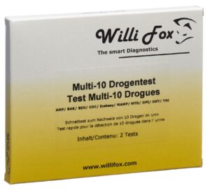 WILLI FOX Drogentest Multi 10 Drogen Urin 2 Stk