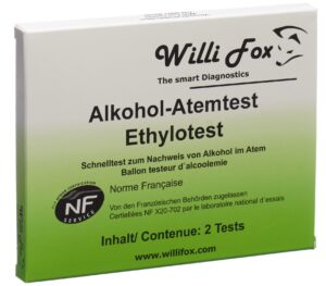 WILLI FOX Alkoholtester                      2 Stk
