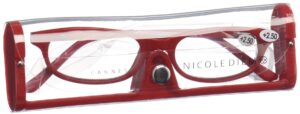 NICOLE DIEM Lesebrille 2.50dpt Cannes red