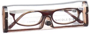 NICOLE DIEM Lesebrille 2.00dpt Cannes braun