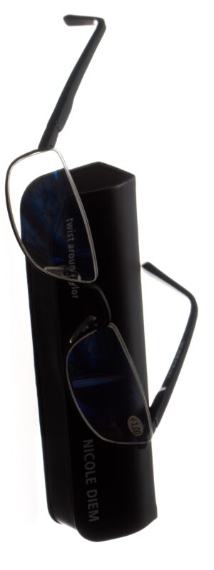 NICOLE DIEM Lesebrille 1.00dpt Twist Around schwa