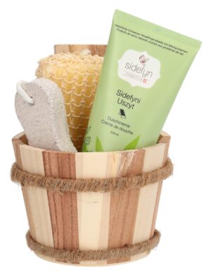 SIDEFYN Geschenkset Holzkuebel Duschcr Sidefy Uszyt
