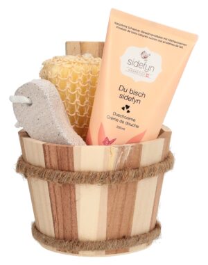SIDEFYN Geschenkset Holzküb Duschcr bisch sidefyn