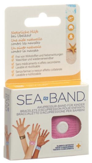 SEA-BAND Akupressurband Kinder pink         1 Paar