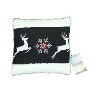 HIMMELGRUeN Zirbenkissen 24x24cm Winterhirsch