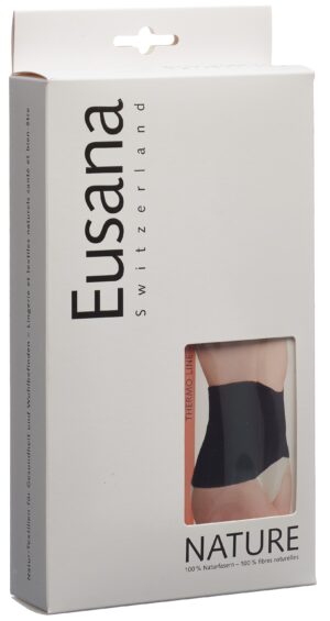 EUSANA Nierenwärmer anat Seide/Wolle M schwarz