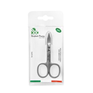 BORGHETTI Nagelschere Inox Turmspitze gebogen
