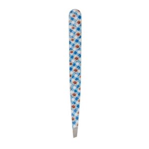 HAUSMANN Pinzette schraeg Edelweiss karo blau
