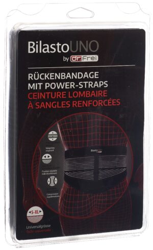 BILASTO Uno Rückenbandage S-XL mit Power Straps