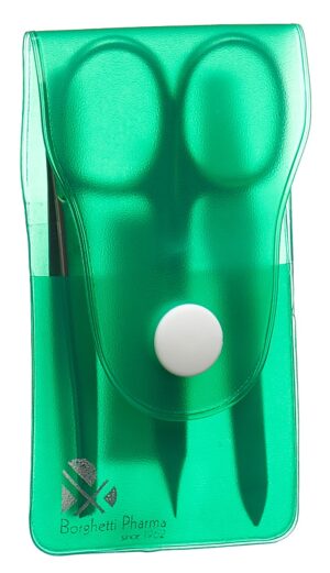 BORGHETTI Manicure Reiseset 3-teilig Farben ass