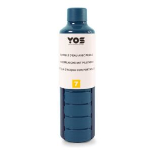 YOS Bottle Wochendispenser 375ml mit 7Faechern blau