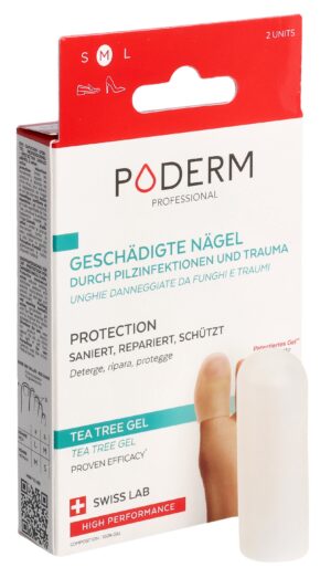 PODERM PROF Zehenschutzkappe M geschäd Nägel 2 Stk