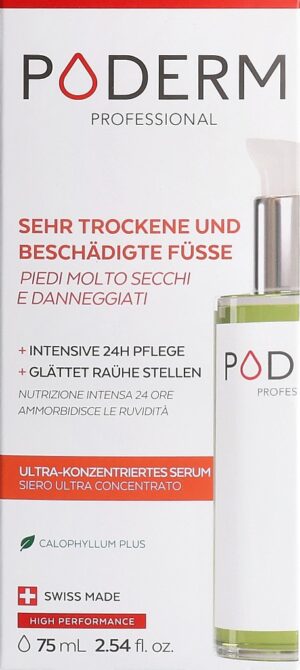 PODERM Serum sehr trock beschäd Füsse Glasfl 75 ml