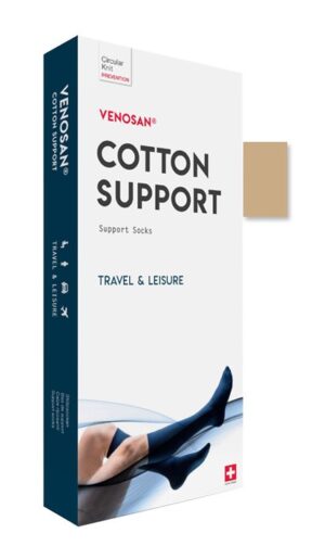 VENOSAN COTTON SUPPORT Socks A-D M beige 1 Paar