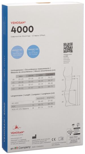 VENOSAN 4002 A-GHS KKL2 L kurz gesch sand 1 Paar
