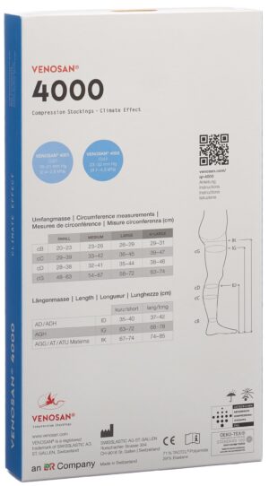 VENOSAN 4002 A-GH KKL2 L kurz geschl black 1 Paar