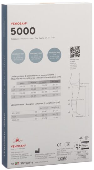 VENOSAN 5001 A-D KKL1 M lang gesch Sand 1 Paar