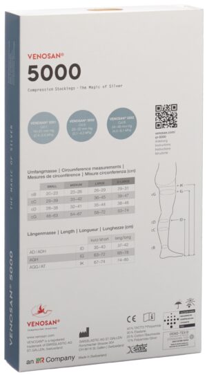 VENOSAN 5002 A-GHS KKL2 XL kurz gesch mexi 1 Paar