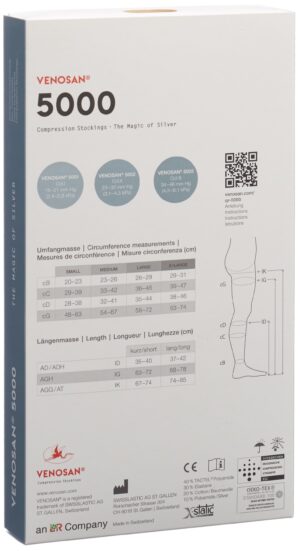 VENOSAN 5002 A-GH KKL2 S kurz offen mexico 1 Paar