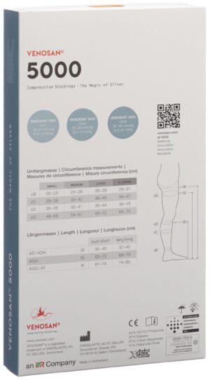 VENOSAN 5001 A-DH KKL1 XL kurz offen marok 1 Paar