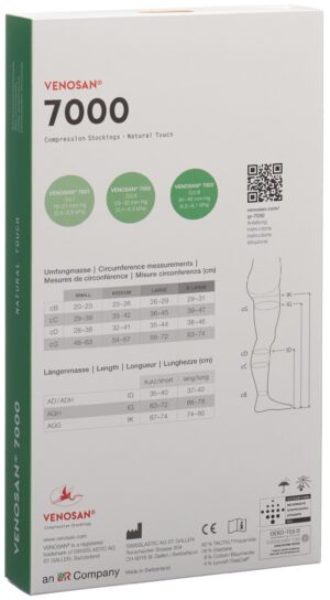 VENOSAN 7001 A-D KKL1 XL lang off beige 1 Paar