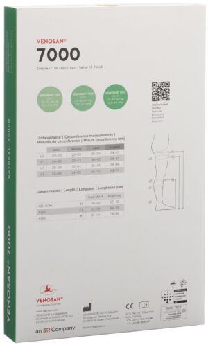 VENOSAN 7002 A-GH KKL2 XL kurz off HR beige 1 Paar