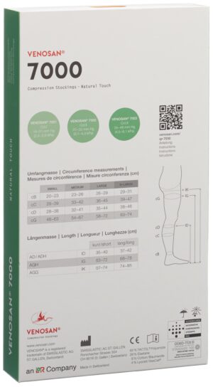 VENOSAN 7003 A-D KKL3 S kurz gesch beige 1 Paar