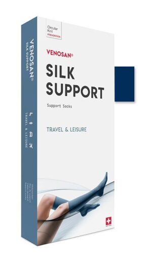 VENOSAN SILK A-D Support Socks M marine     1 Paar