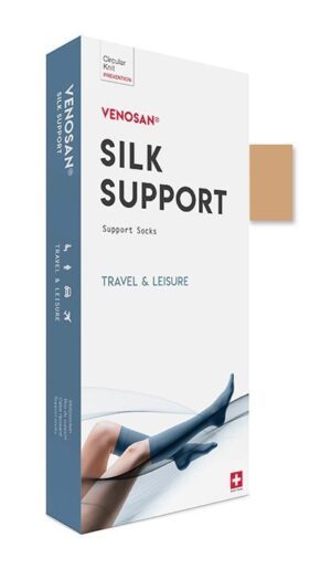VENOSAN SILK A-D Support Socks M beige      1 Paar