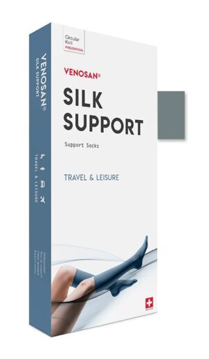 VENOSAN SILK A-D Support Socks L silver     1 Paar