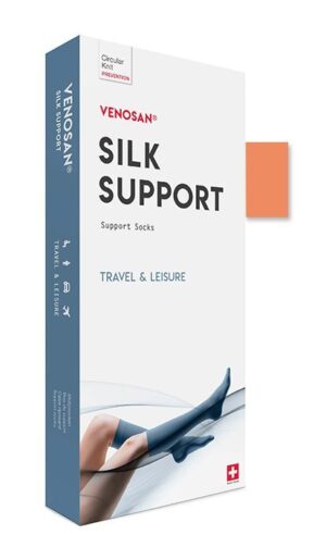 VENOSAN SILK A-D Support Socks S apricot 1 Paar