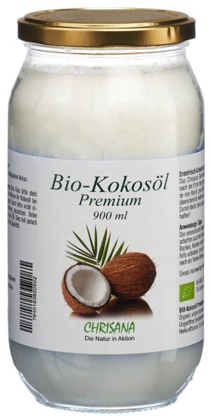 CHRISANA Kokosöl Bio                   Glas 900 ml
