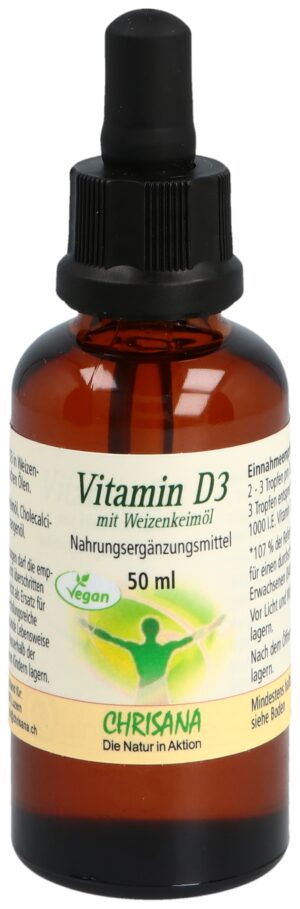 CHRISANA Vitamin D3 Weizenkeimöl veg  Pip Fl 50 ml