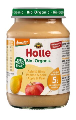 HOLLE Apfel und Birne                   Glas 190 g