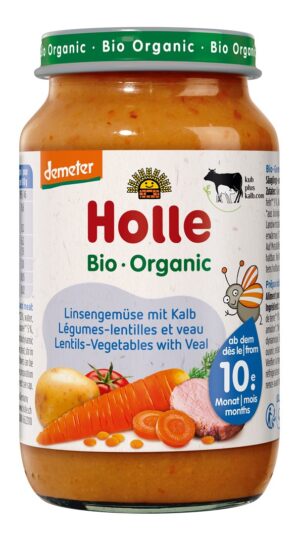 HOLLE Linsengemüse mit Kalb             Glas 220 g