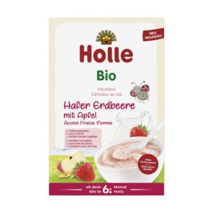 HOLLE Milchbrei Hafer Apfel Erdbeere Bio     250 g