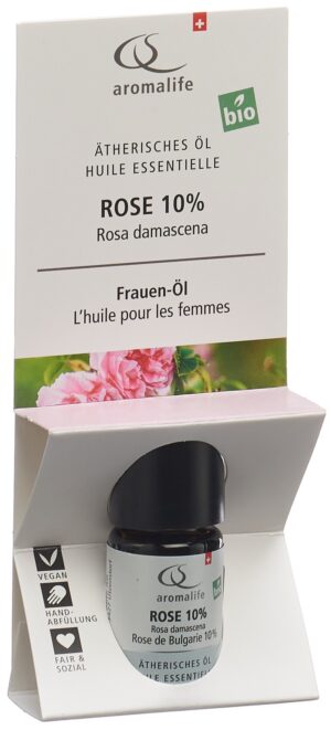 AROMALIFE TOP Rose 10% Äth/Öl Bio          Fl 5 ml