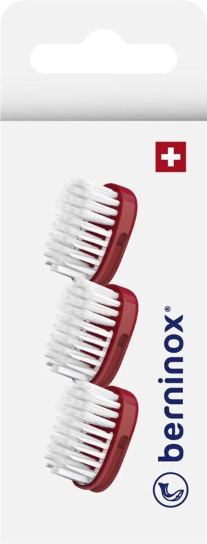 BERNINOX Ersatzköpfe rot soft                3 Stk